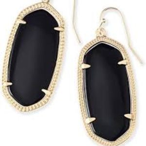 Kendra Scott Elle earrings gold and black